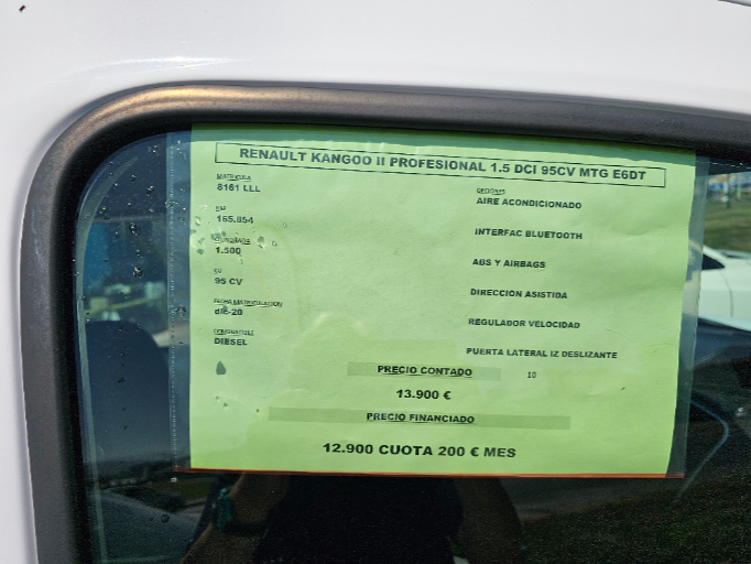 renault kangoo combi profesional m1af blue dci 95 cv especificaciones y precio